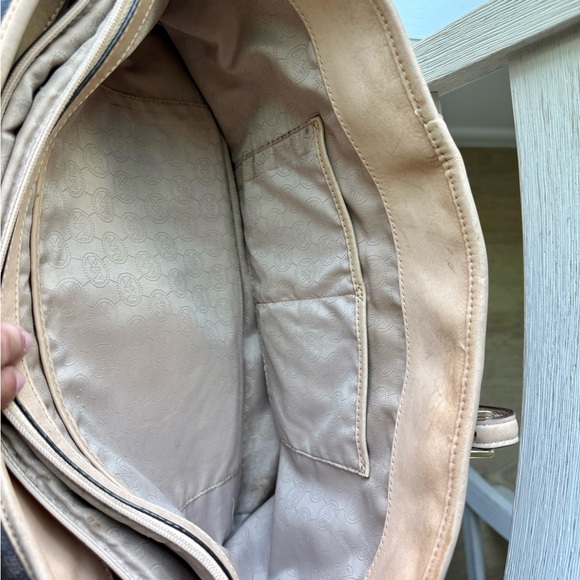 Michael Kors Dark Brown and Beige Tote - Picture 9 of 16